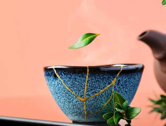 Tasse de thé vert japonais Tasse de thé vert japonais